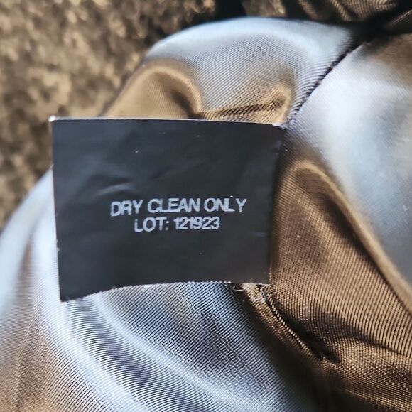 Anne Klein Dark Gray Trench Coat Women S Wool Polyester Jacket Warm Winter - Picture 7 of 11